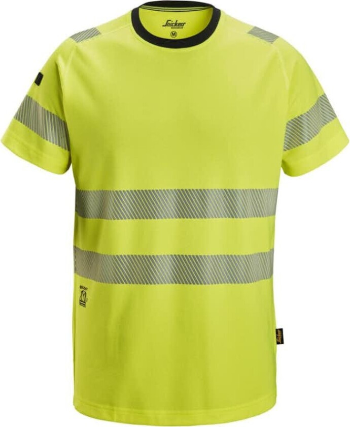 T-skjorte Snickers 2539 HiVis Kl 2 Herre