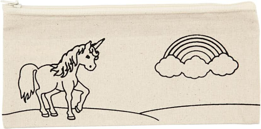 Bilde av Pennal Creativ Company Enhjørning Str 21x9 cm Lys natur 245 g 1 stk