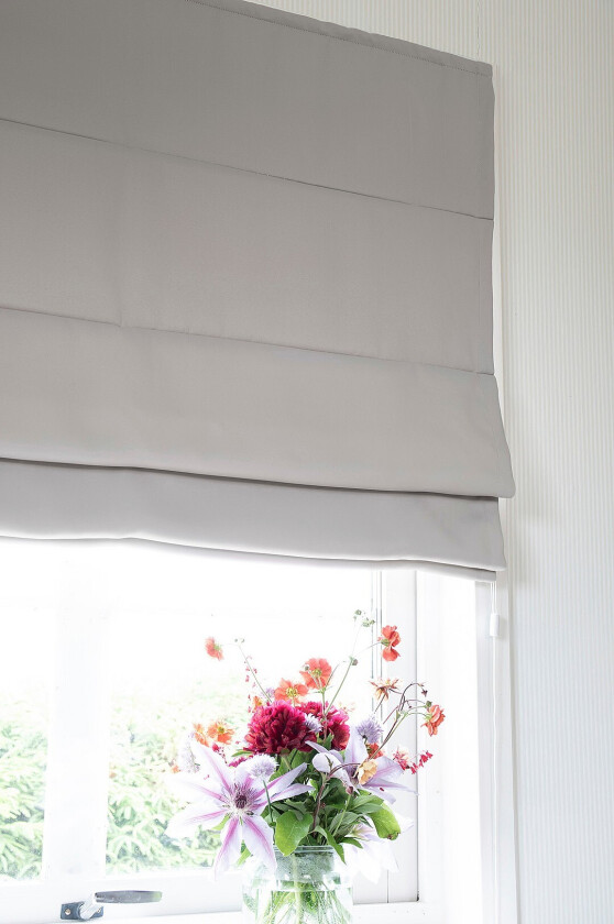 Roman Blind Dokie høyde 160 cm - Grå
