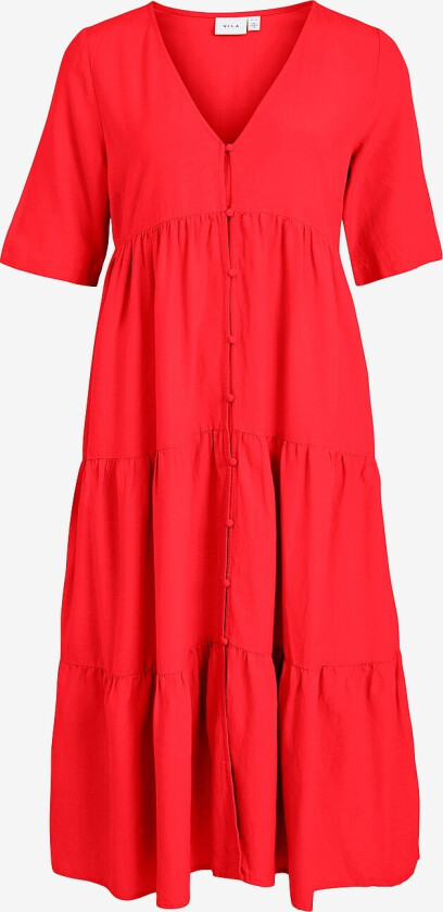 Kjole viPrisilla V-neck 2/4 Midi Dress