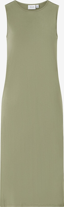 Kjole viModala O-neck S/L Midi Dress - Grønn