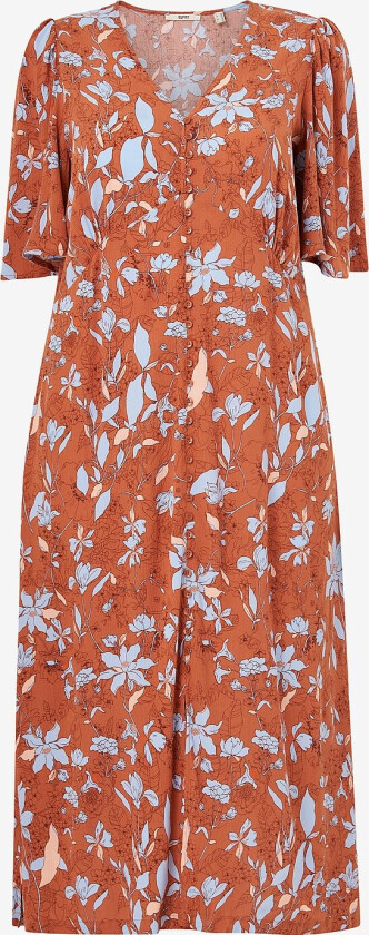 Maxikjole CS AOP Dress - Orange