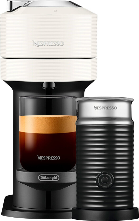 Vertuo Next Value Pack kaffemaskin og melkeskummer, hvit