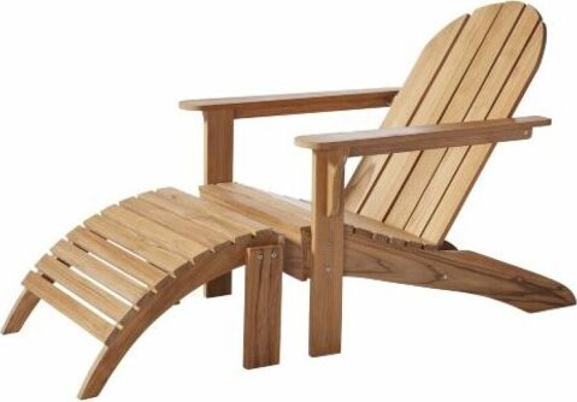 Bilde av Adirondack Longestol m/ Skammel Teak