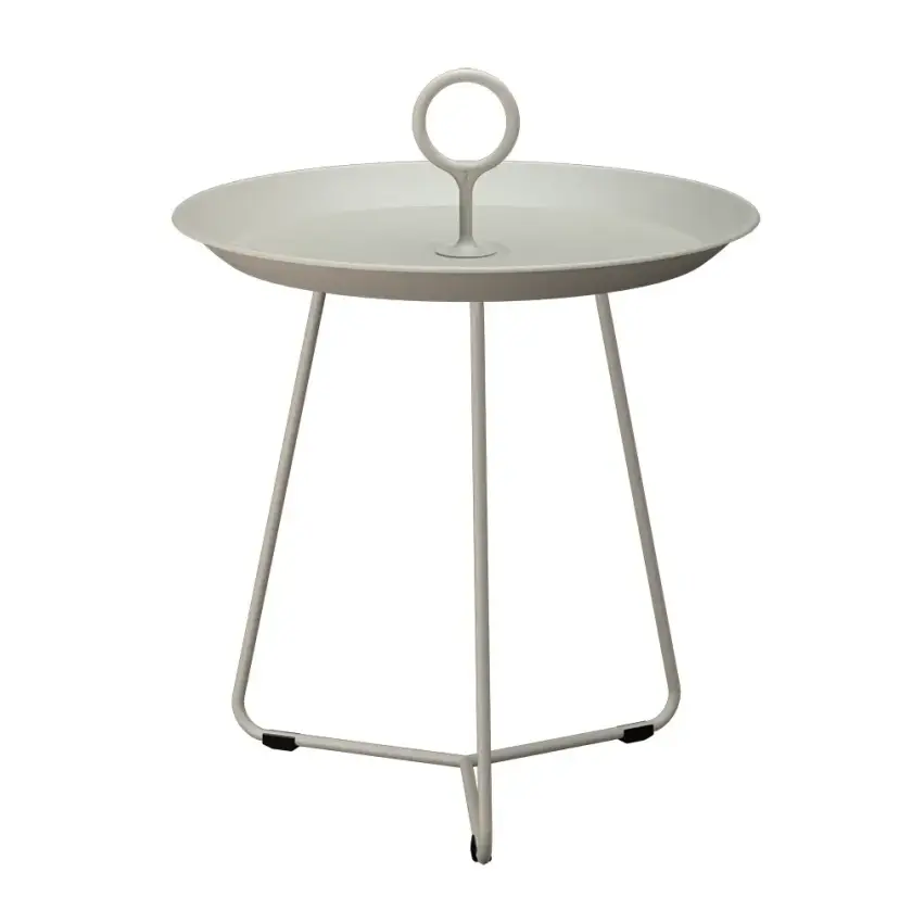 EYELET sidebord Ø45 cm beige