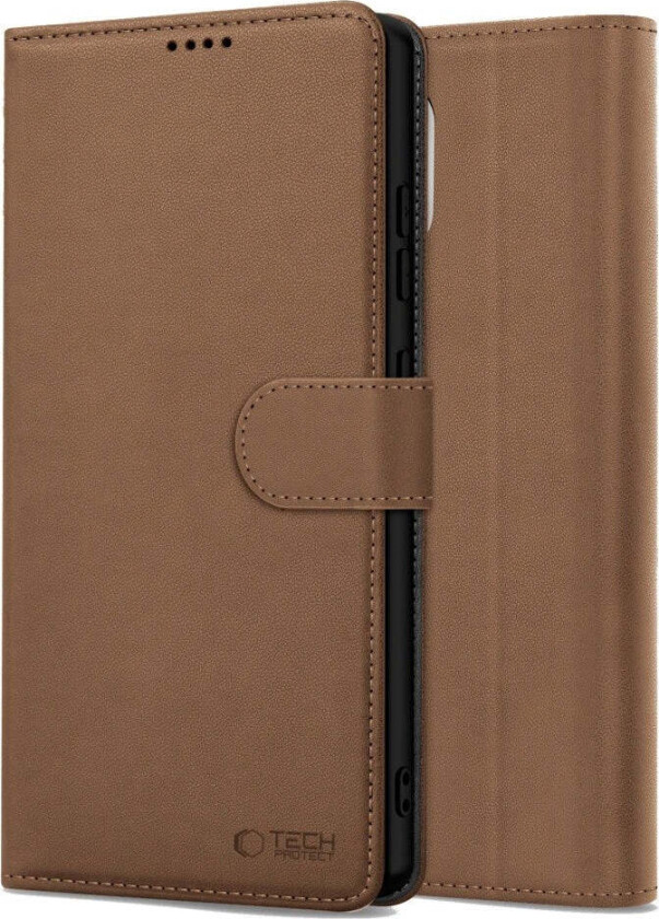 Samsung Galaxy A56 (5G) Tech-Protect Flip Deksel med Lommebok - Brun