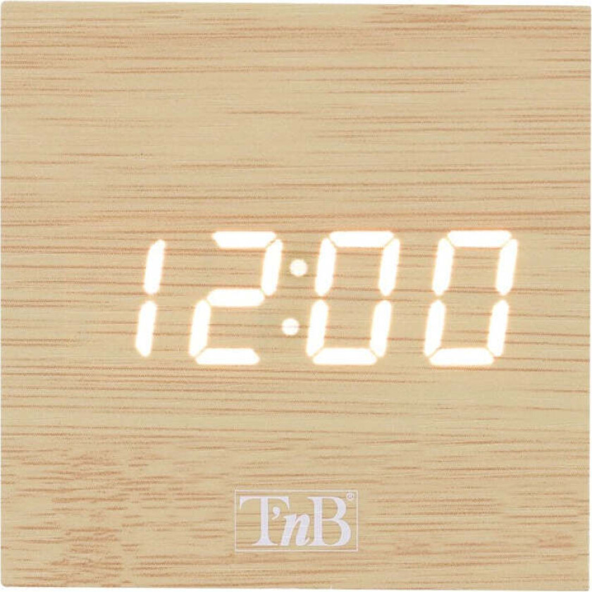 LED Vekkerklokke - Tre