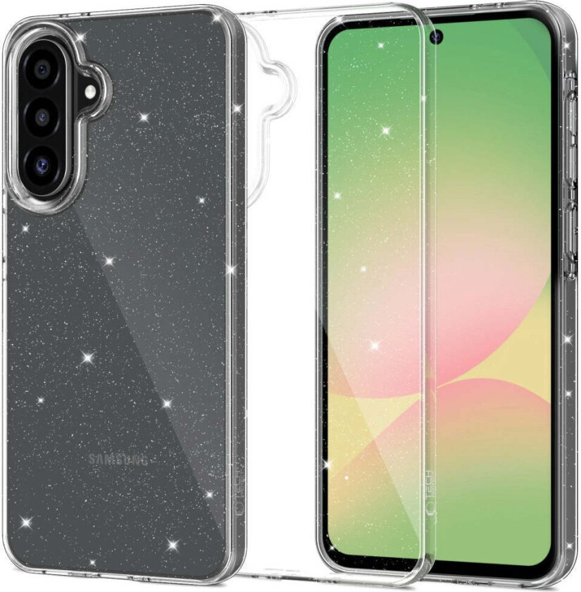 Samsung Galaxy A56 (5G) Tech-Protect FlexAir Deksel - Gjennomsiktig / Glitter