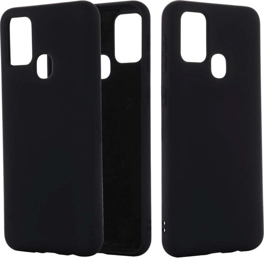 Samsung Galaxy A21s Silikon Deksel - Svart