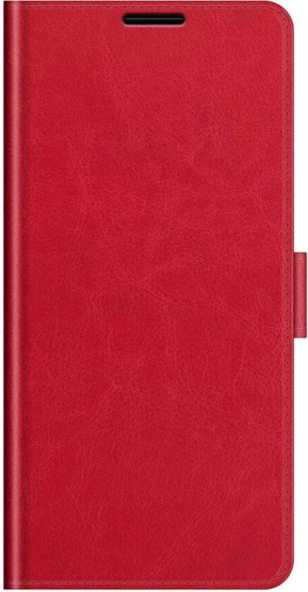Samsung Galaxy S21 FE (5G) Nøytral PU Skinn Deksel med Lommebok - Rød