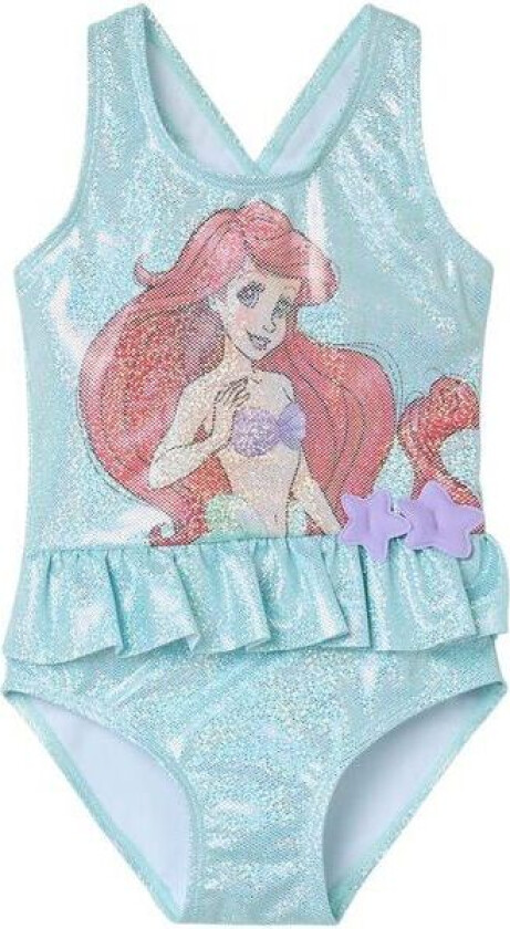 Name It Nmfmyra Ariel badedrakt til småbarn, Blue Tint