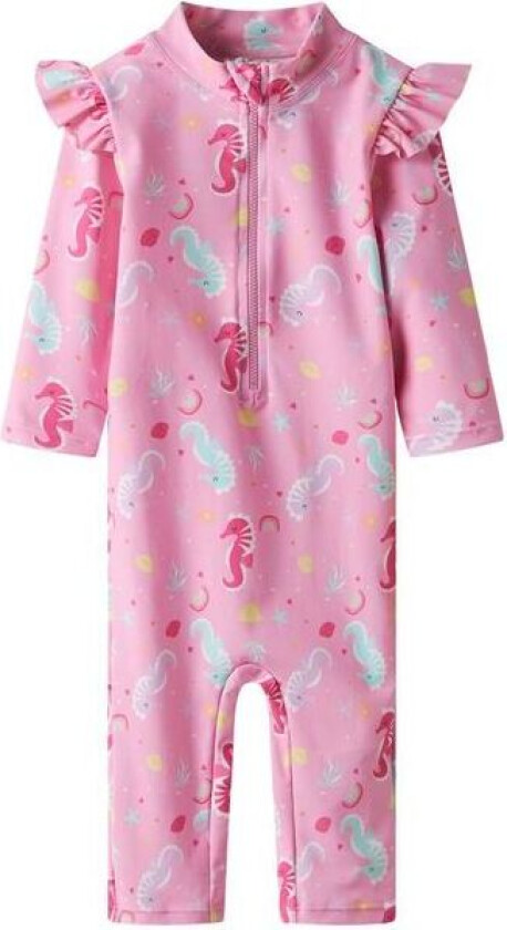 Name It Nmfzila 3/4 UV-drakt til småbarn, Pink Frosting