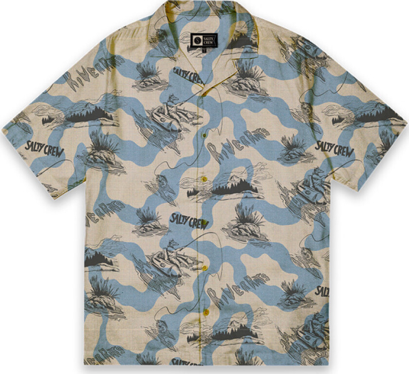 Men's River Rats Fill Short Sleeve Shirt River Rat Print