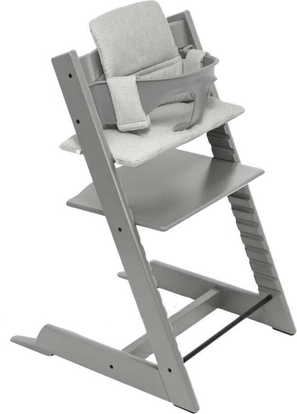 Tripp Trapp Matstol Bundle inkl. Sittepute, Storm Grey/Nordic Grey - Matstoler - Tre