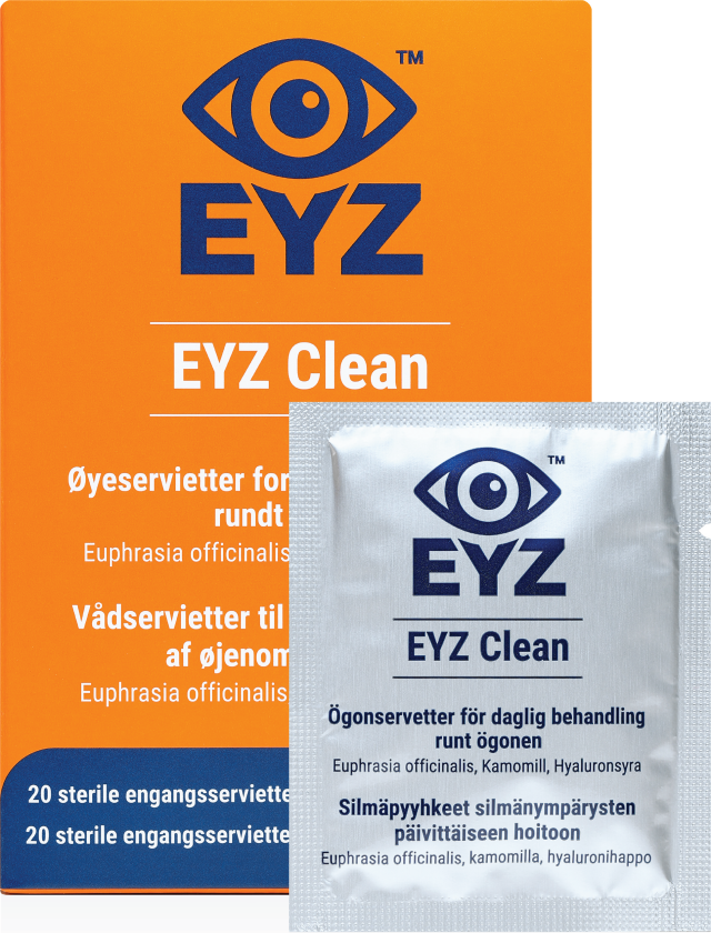 Clean øyeservietter, 20 stk.