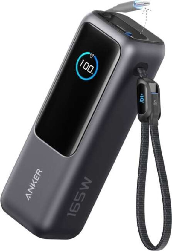 Powerbank 165 W 25000 mAh med kabler