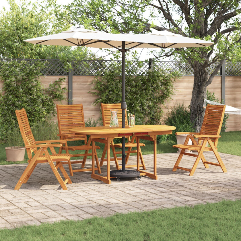 Sett med 3 Naturlig tre Massivt akasietre Standard