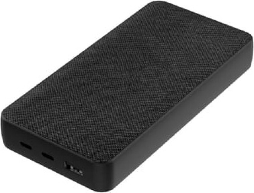 20000mAh powerbank med PD (sort)