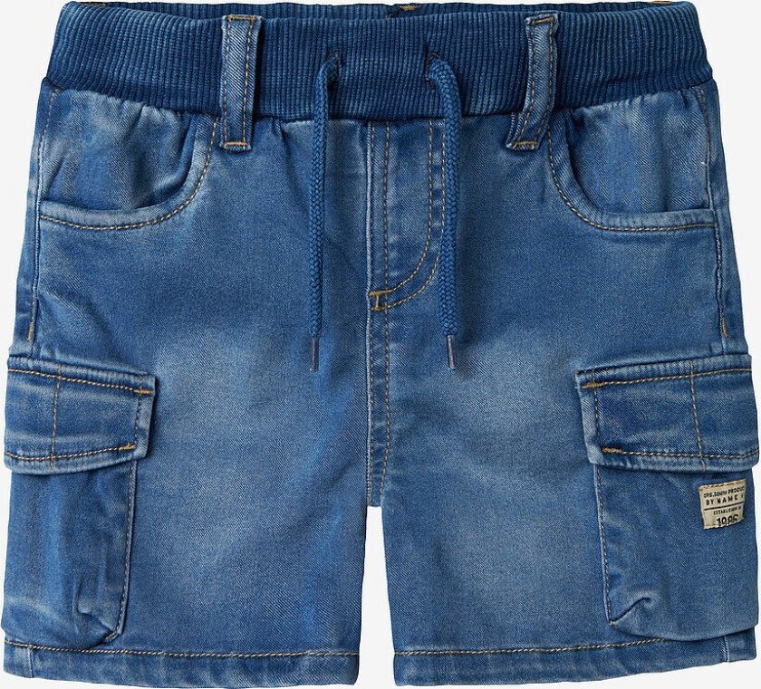 Jeans-shorts nmmBen Baggy Dnm L Shorts - Blå