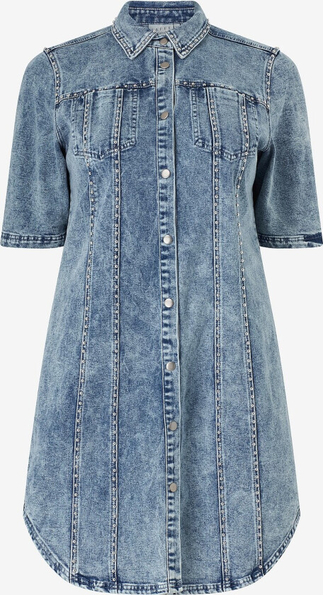 Kjole kcDarina Denim Dress - Blå