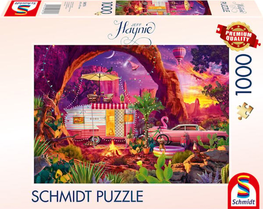 Puslespill A desert camping paradise 1000 brikker Schmidt