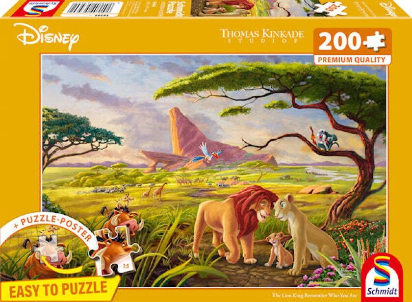 Puslespill Disney The Lion King Remember Who You Are 200 brikker Schmidt
