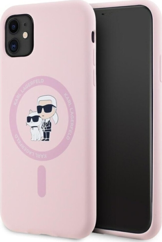 Etui Karl Lagerfeld Silicone Karl&Choupette Magsafe Do Iphone 11 Rózowy