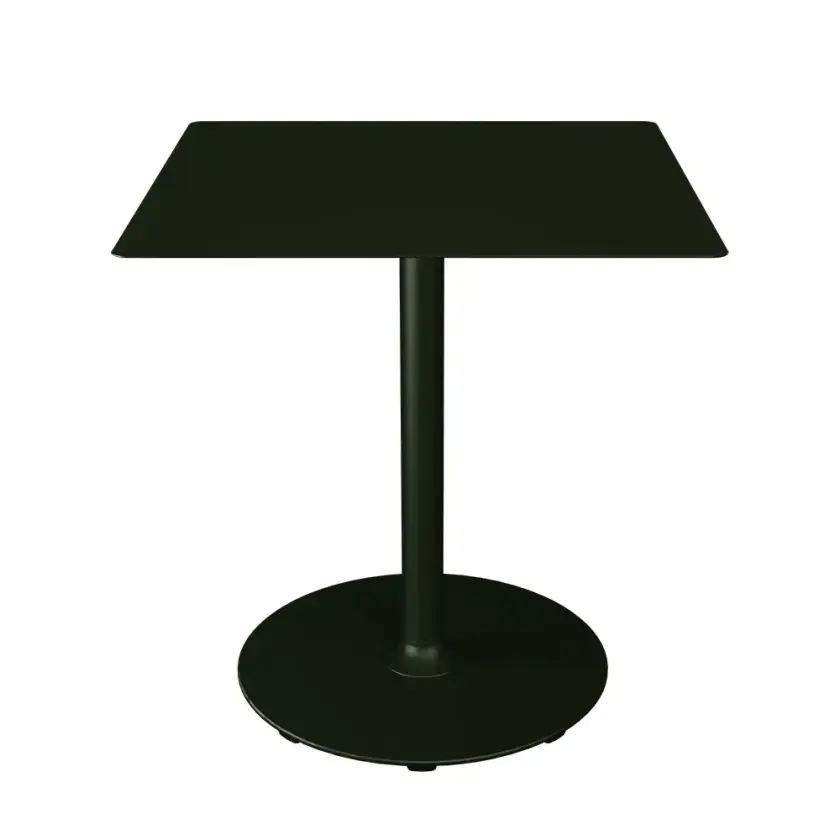 PICO Sofabord 70x70 cm, rund sokkel Olive green