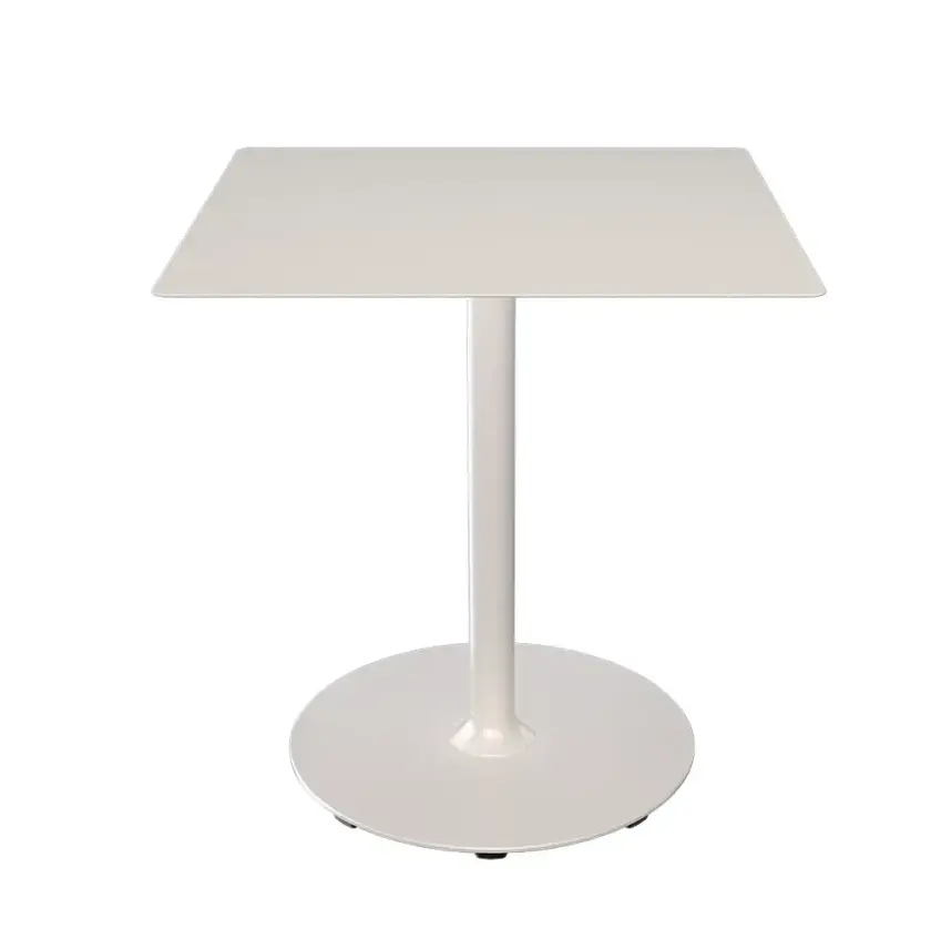 PICO Sofabord 70x70 cm, rund sokkel Muted white