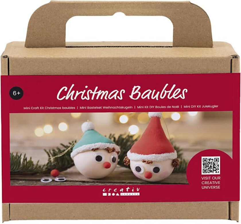 Julekuler Creativ Company Mini DIY Kit Røde og Grønne Nisser