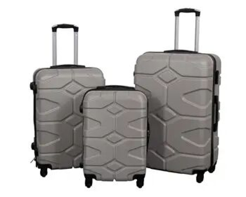 Reisesett - Sett med 3 stk. - Eksklusivt hardcase koffertsett - Military grå