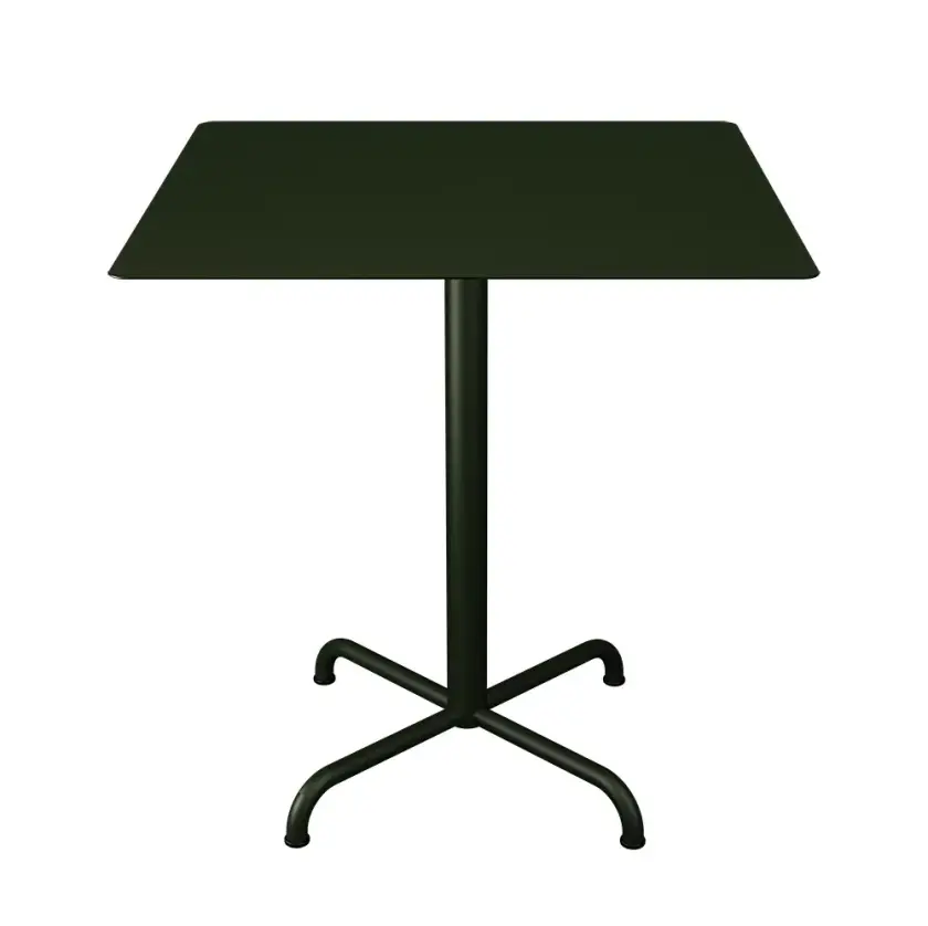 PICO Sofabord 70x70 cm, understell 4 ben Olive green