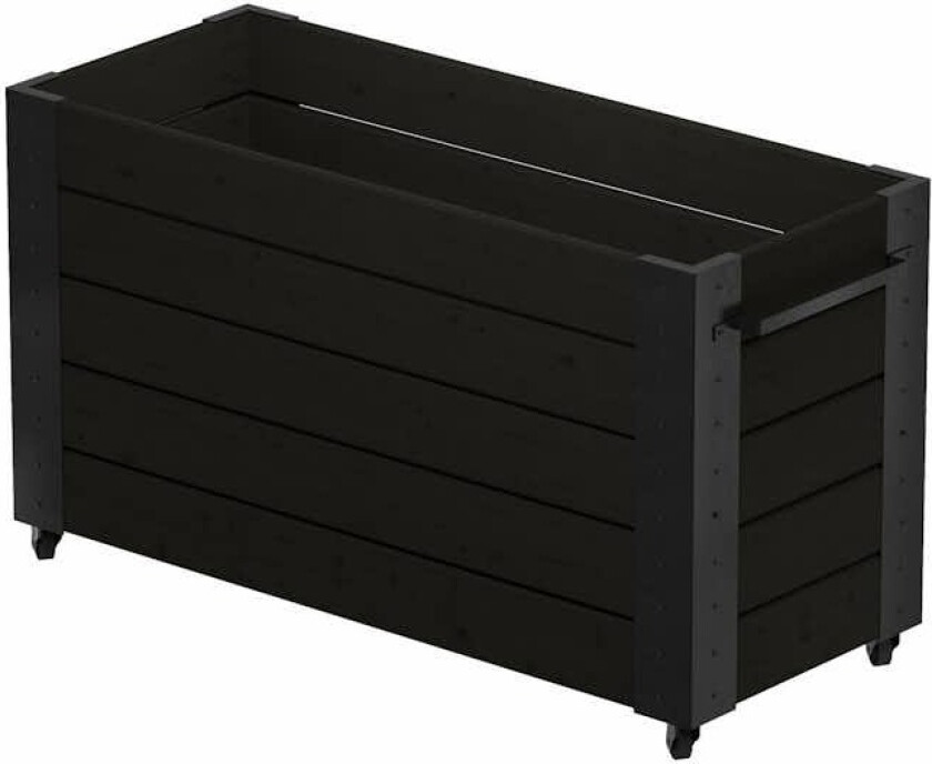 Blomsterkasse PLUS Cubic med Hjul 50 x 120 x 70