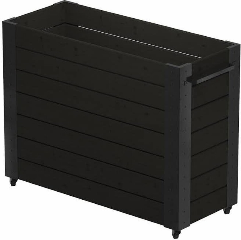 Blomsterkasse PLUS Cubic med Hjul 50 x 120 x 95