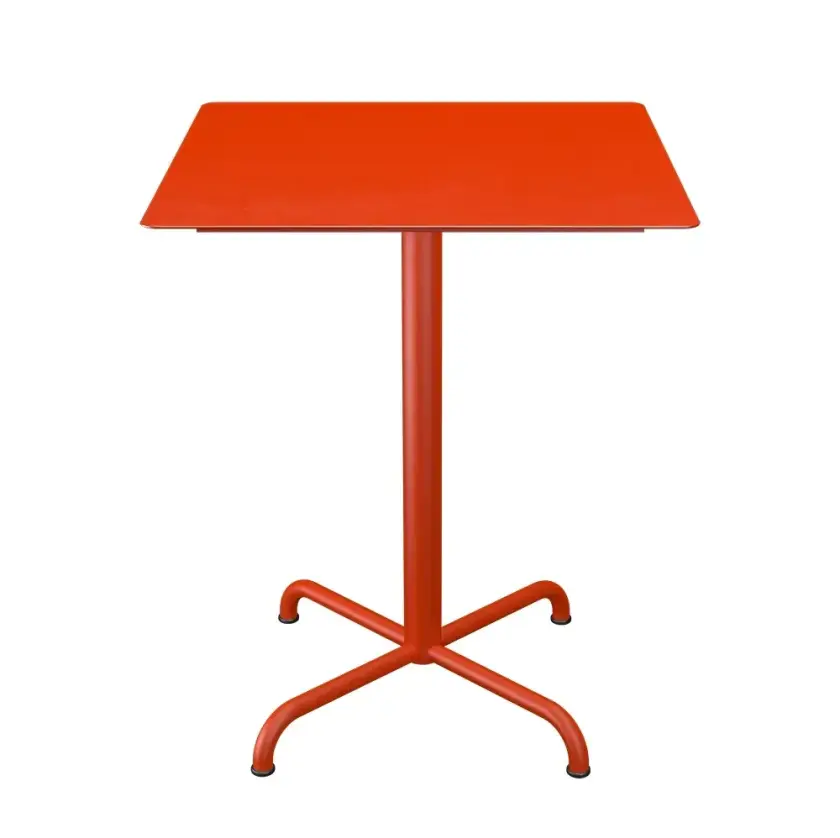 PICO Cafébord 60x60 cm, understell 4 ben Cayenne