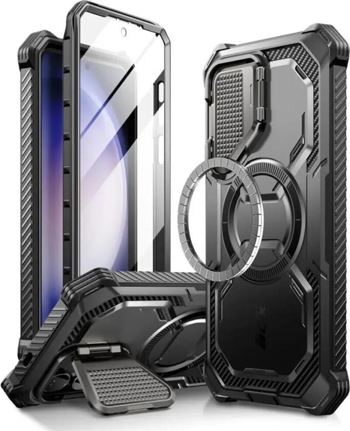 I-Blason Samsung Galaxy S24+ (Plus) i-Blason Armorbox Deksel - MagSafe Kompatibel - Håndverker Deksel m. Skjermbeskyttelse - Svart