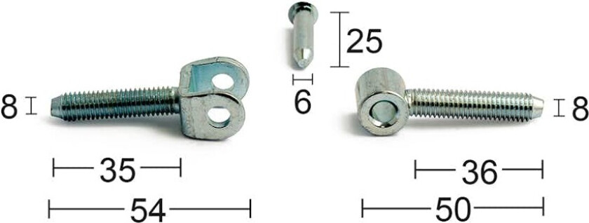 Bilde av Innborringshengsel Habo 835