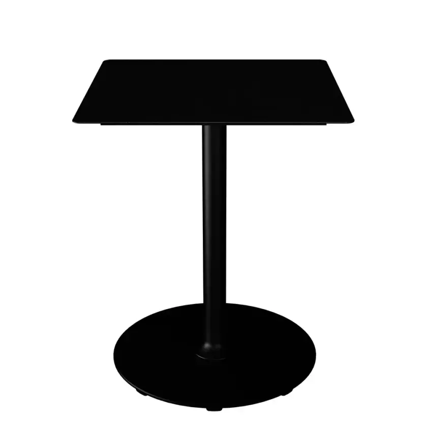 PICO Sofabord 60x60 cm, rund sokkel sort