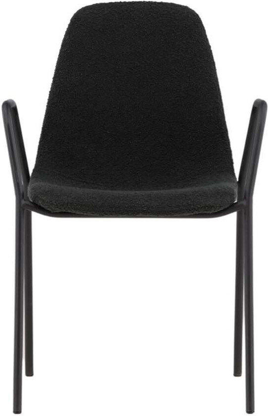 Klädesholmen spisestuestoler med armlener svart.