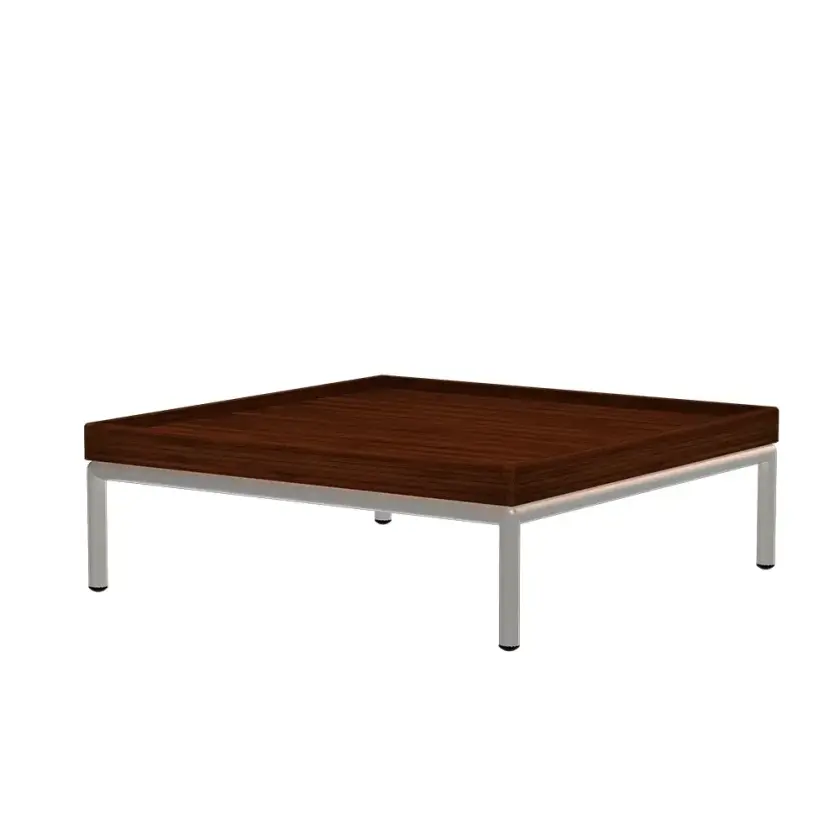 LEVEL Sofabord 81x81 cm Bambus/hvit