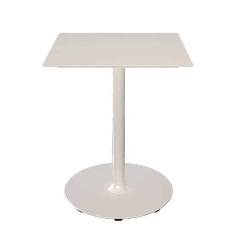 PICO Sofabord 60x60 cm, rund sokkel Muted white