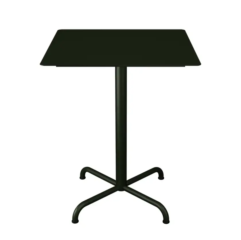PICO Cafébord 60x60 cm, understell 4 ben Olive green