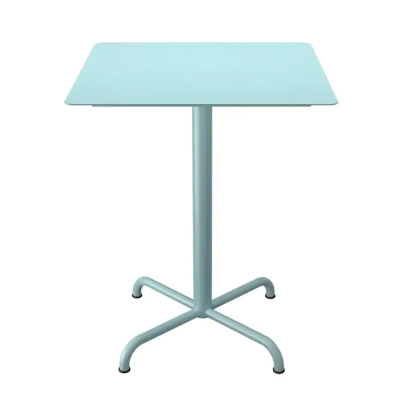 PICO Cafébord 60x60 cm, understell 4 ben Ice Blue