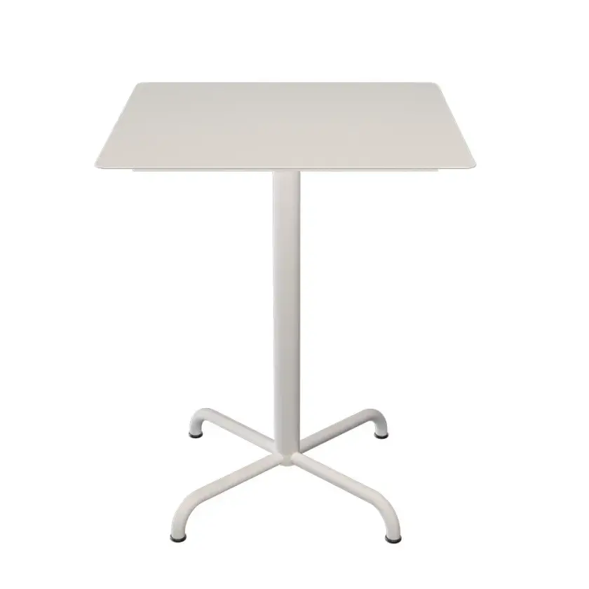 PICO Cafébord 60x60 cm, understell 4 ben Muted white