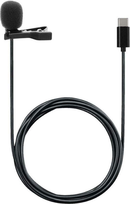 INFLUENCE - USB-C Kabelmikrofon - 2m - Svart