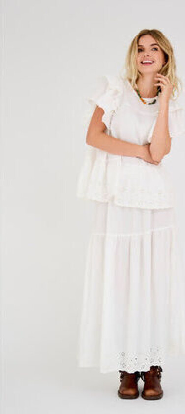 Abby Maxi Skirt - White 42