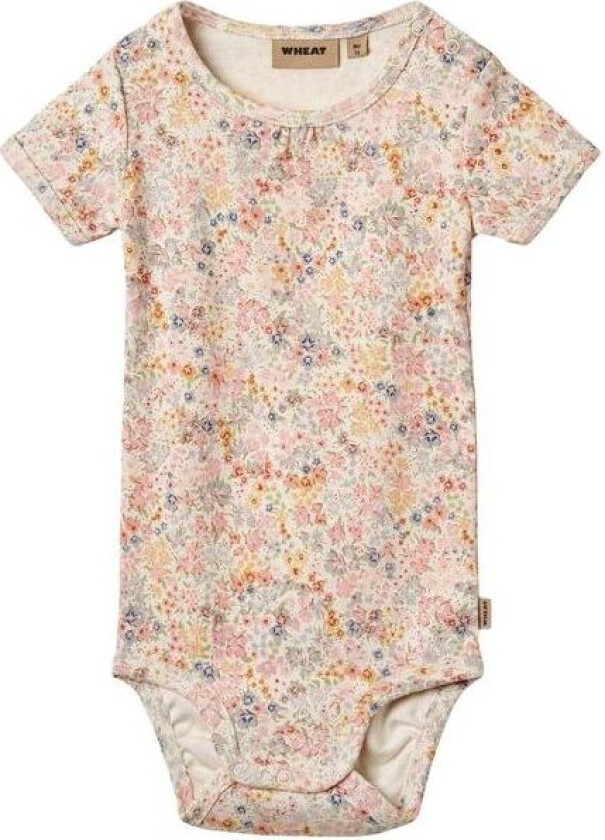 Linette kortermet body, flowers