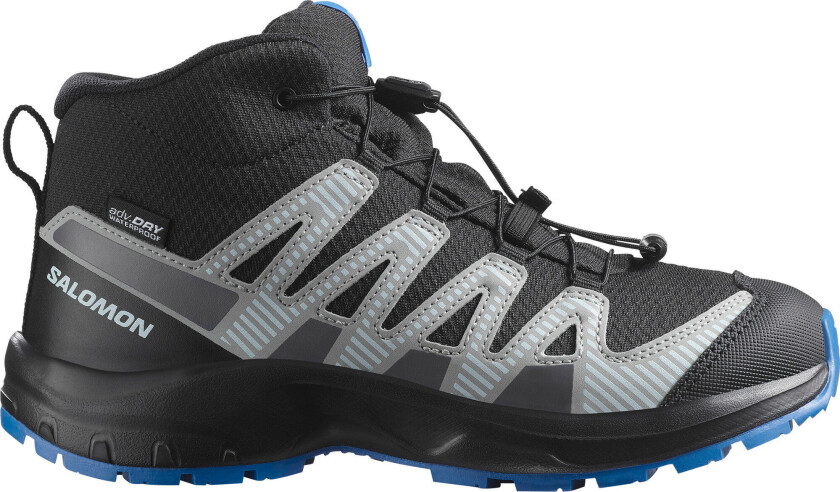 Xa Pro V8 Mid Waterproof Black/monument/french Blue UK 2 / EU 34