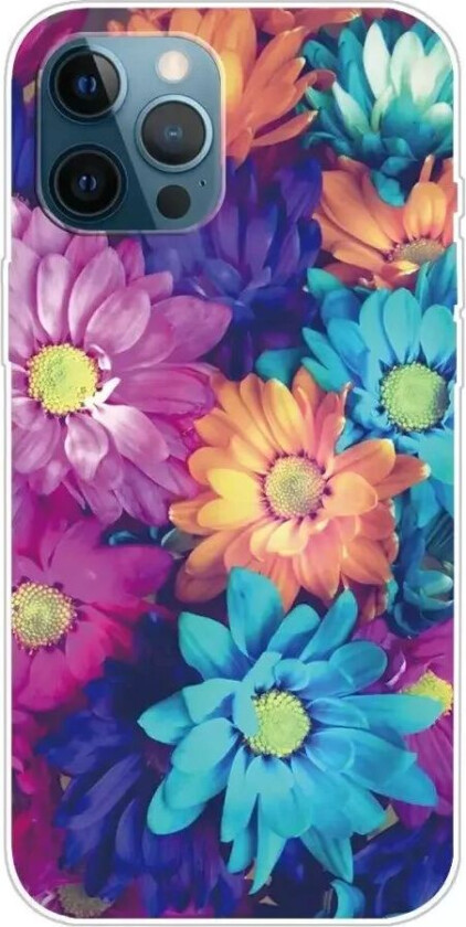 iPhone 13 Pro Max Fleksibel Plast Deksel - Fargerike Blomster