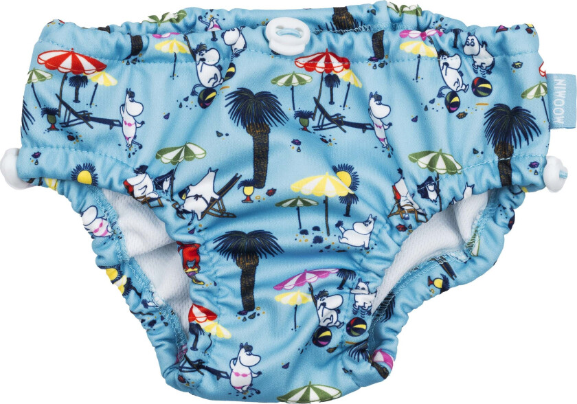 UV-Sett Badebleie og Solhatt, Blå, 4-10 md. - UV Klær - Polyester,PU